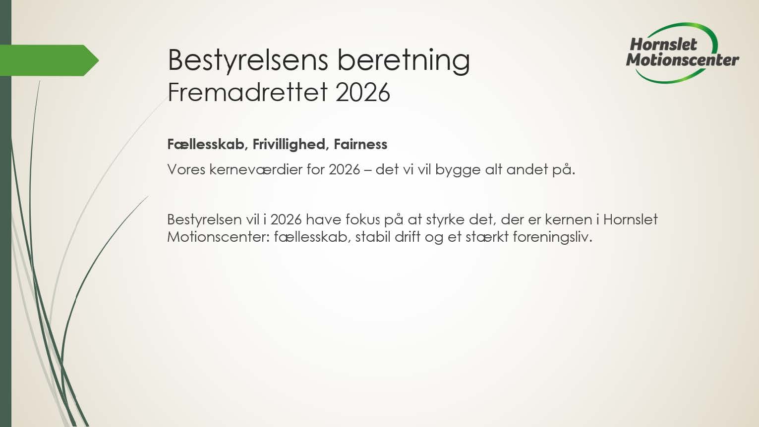 Bestyrelsens beretning 2026